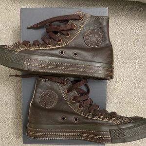 Leather Converse All Star Hightops